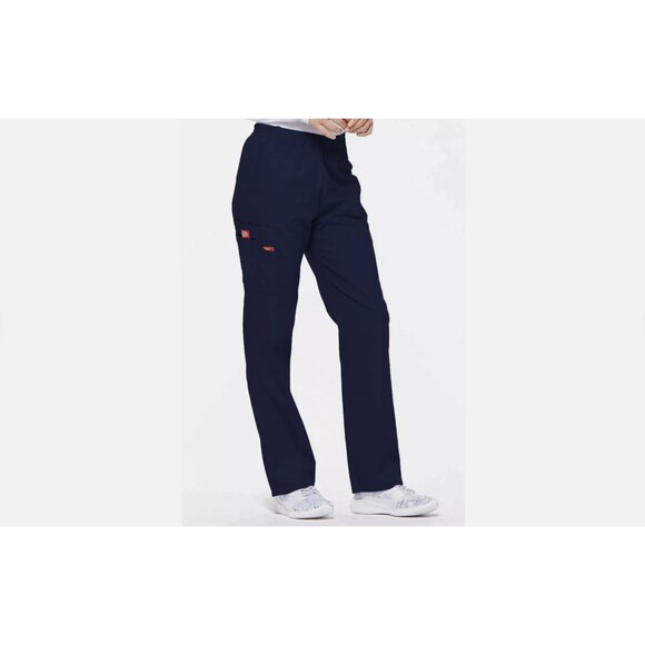 Dickies 4XL EDS Signature Women's 6-Pocket Classic Fit Pull-On Scrub Pants Navy - Picture 2 of 6